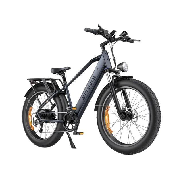 Bicicleta Engwe eléctrica E26 Negra 140km de autonomía Susp Delantera