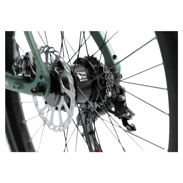 Bicicleta Engwe eléctrica N1 AIR Verde Cuadro carbono 250w 100km de autonomía