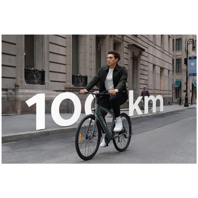 Bicicleta Engwe eléctrica N1 AIR Verde Cuadro carbono 250w 100km de autonomía