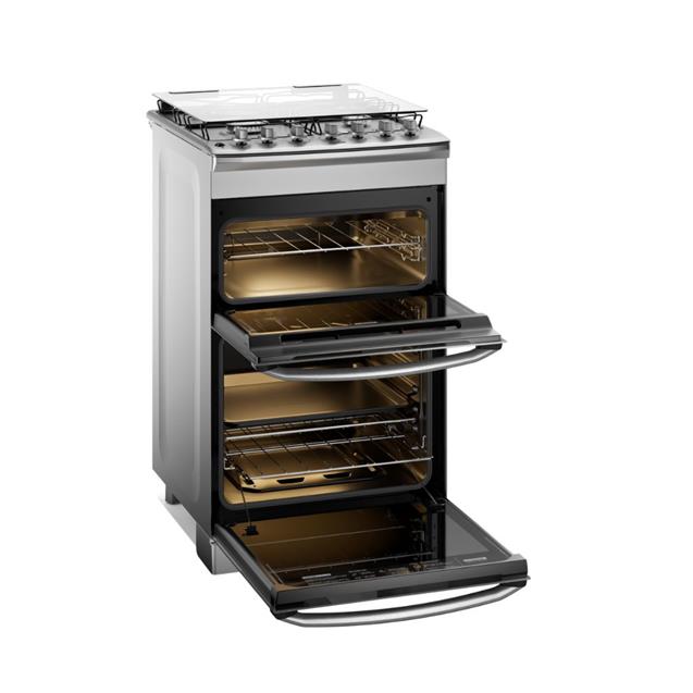 Cocina electrica/gas Electrolux Doble Horno 56cm Inox  (F4EDM)