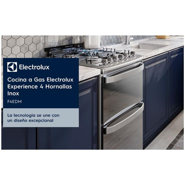 Cocina electrica/gas Electrolux Doble Horno 56cm Inox  (F4EDM)