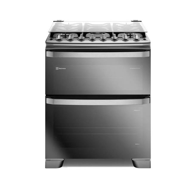 Cocina a Gas Electrolux Doble Horno Eléctrico/Gas 76 cm Inox  (F5EDM)
