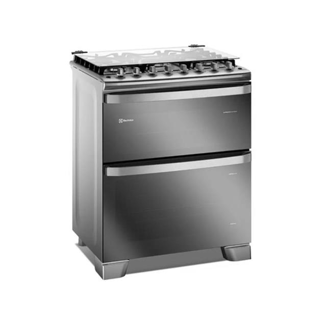 Cocina a Gas Electrolux Doble Horno Eléctrico/Gas 76 cm Inox  (F5EDM)
