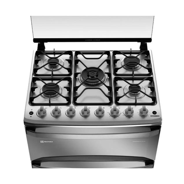 Cocina a Gas Electrolux Doble Horno Eléctrico/Gas 76 cm Inox  (F5EDM)