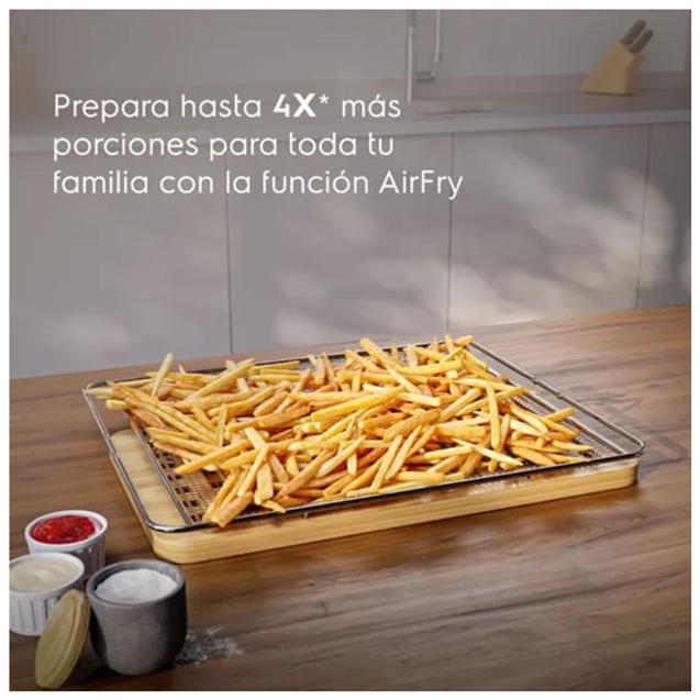 Cocina a Gas Electrolux Doble Horno Eléctrico/Gas AirFry 76 cm Inox (F5EAD)