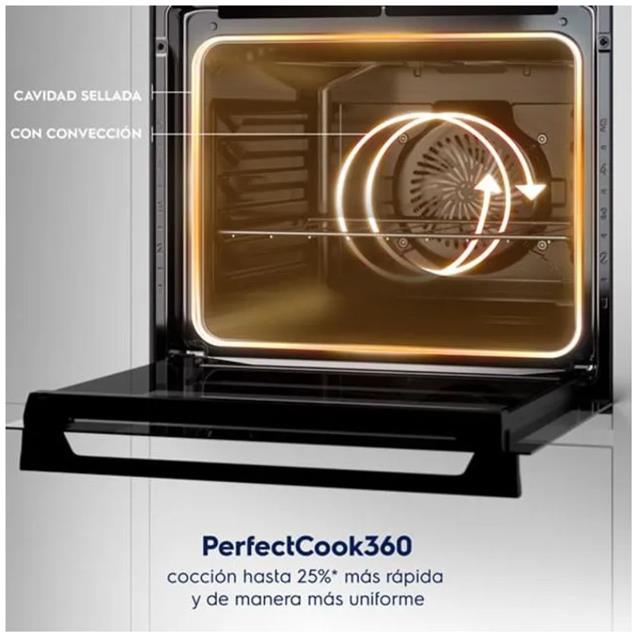 Cocina a Gas Electrolux Doble Horno Eléctrico/Gas AirFry 76 cm Inox (F5EAD)