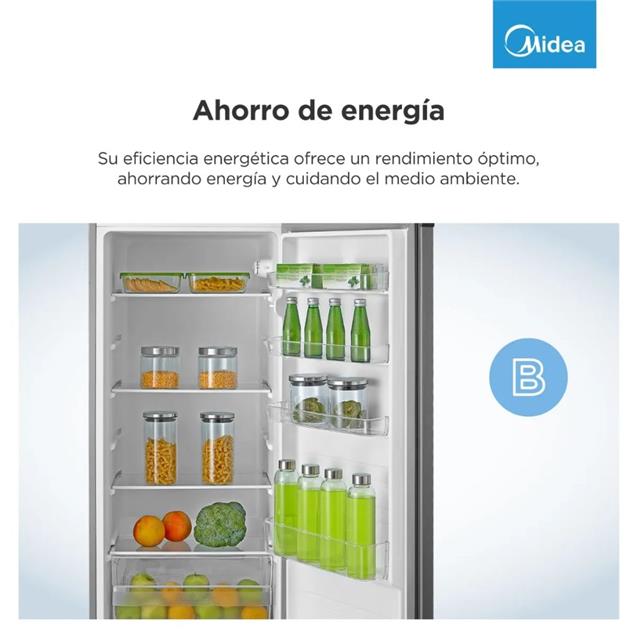 Heladera Top Mount Midea con Freezer Silver 240 L  (MDRT333)