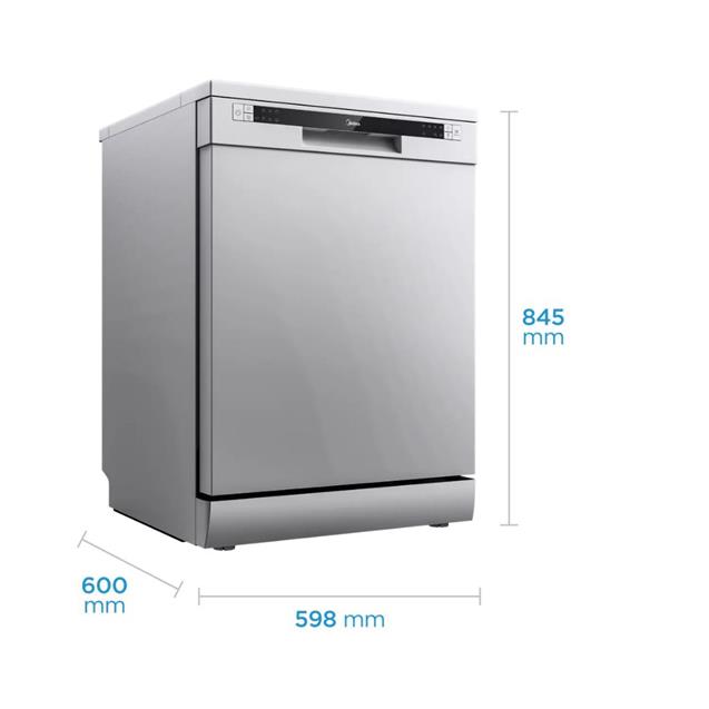 Lavavajillas Midea 14 Cubiertos Silver (DE314XAR1)