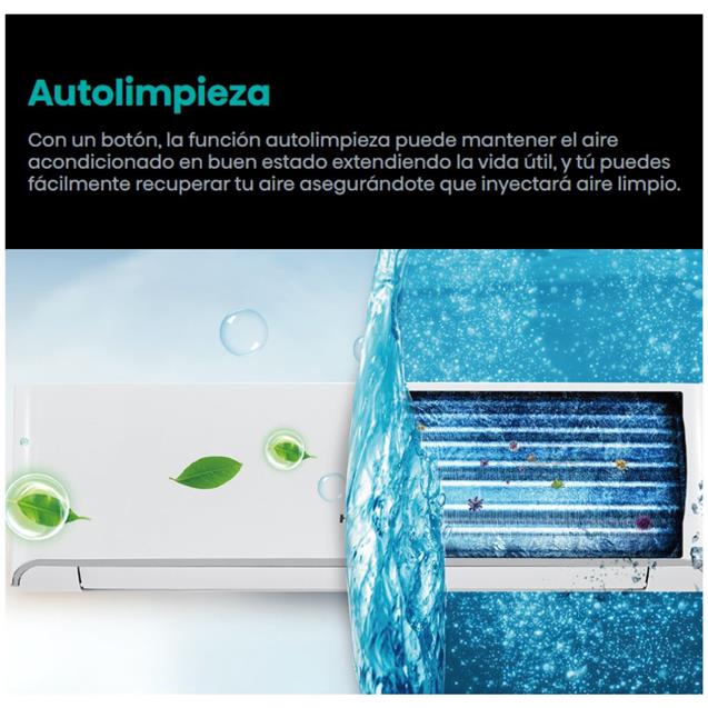 Split Inverter Hisense 3000 Frío/Calor (AS12UW4RLR)