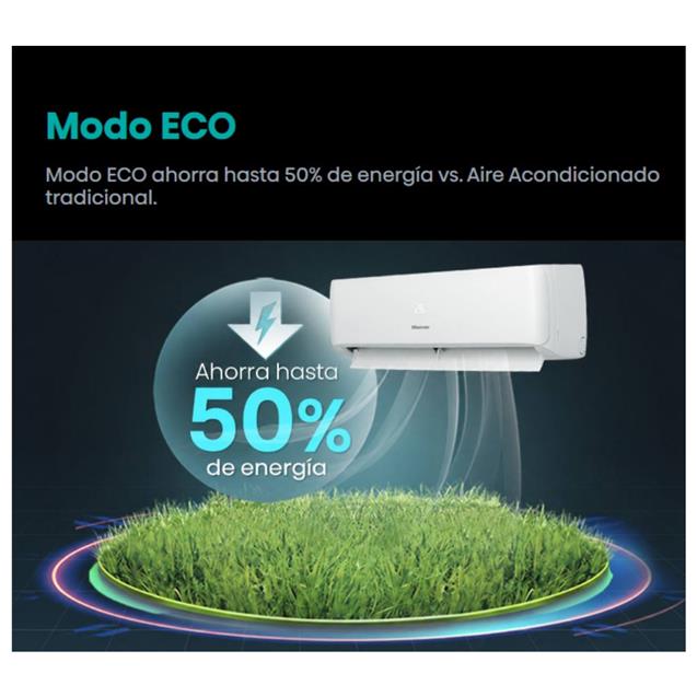 Split Inverter Hisense 3000 Frío/Calor (AS12UW4RLR)