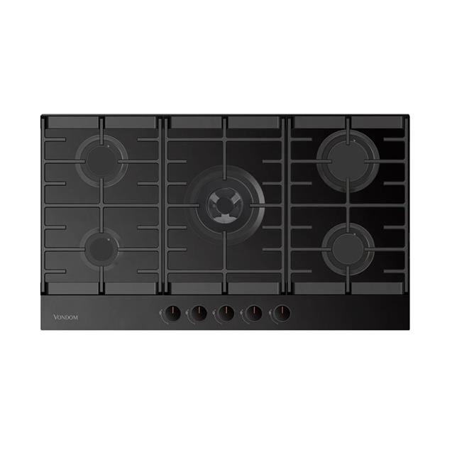 Anafe a Gas Vondom 76 Cm Vidrio Templado Negro (VAG76N5/HE)