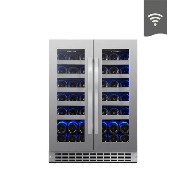 Vinoteca Winefroz Luxury Doble 42 Botellas Wifi Edition (WMN54D)