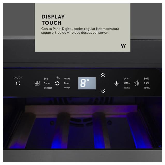 Vinoteca Winefroz Luxury Doble 42 Botellas Wifi Edition (WMN54D)