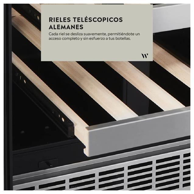 Vinoteca Winefroz Luxury Doble 42 Botellas Wifi Edition (WMN54D)