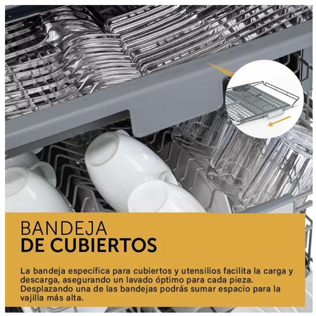 Lavavajillas Vondom 15 Cubiertos Negro (LVJ15BLK)