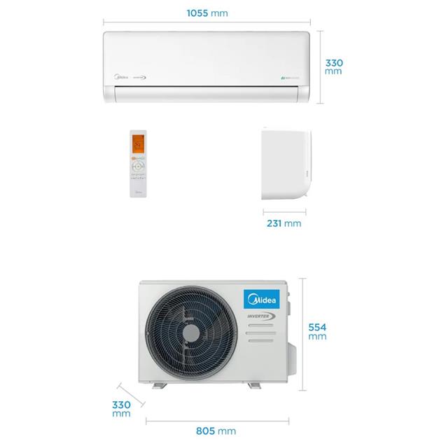 Split Inverter Midea 5900 Frío/Calor AI ECOMASTER Smart WiFi (MSZIC-22H-N81F)
