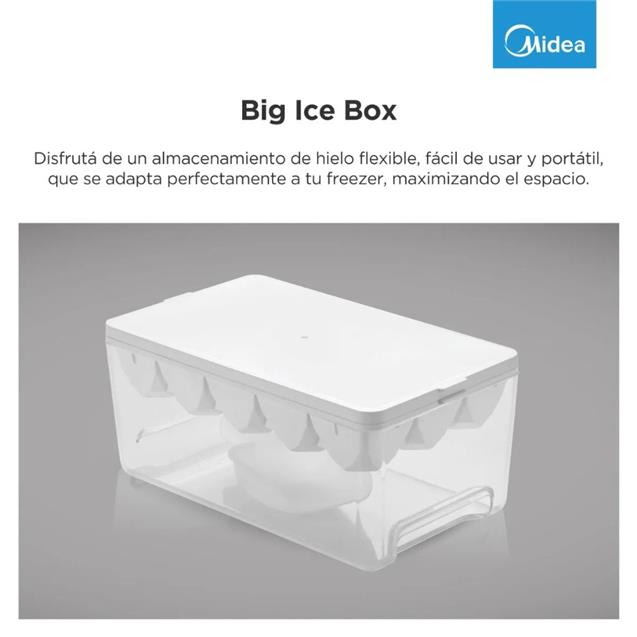 Heladera Midea Top Mount con Freezer No Frost Inverter Inox 266 L  (MDRT385MTF)
