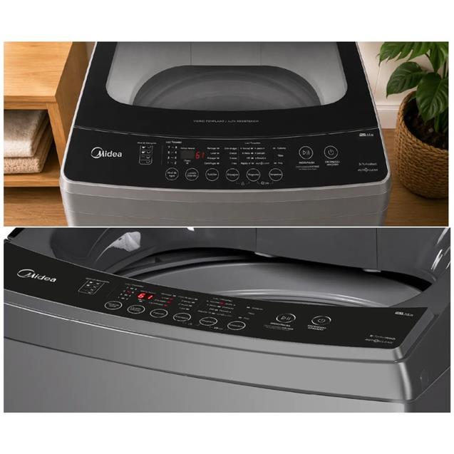 Lavarropas Midea Carga Superior 7,5 kg 690 RPM Gris (MLS75GE04N)