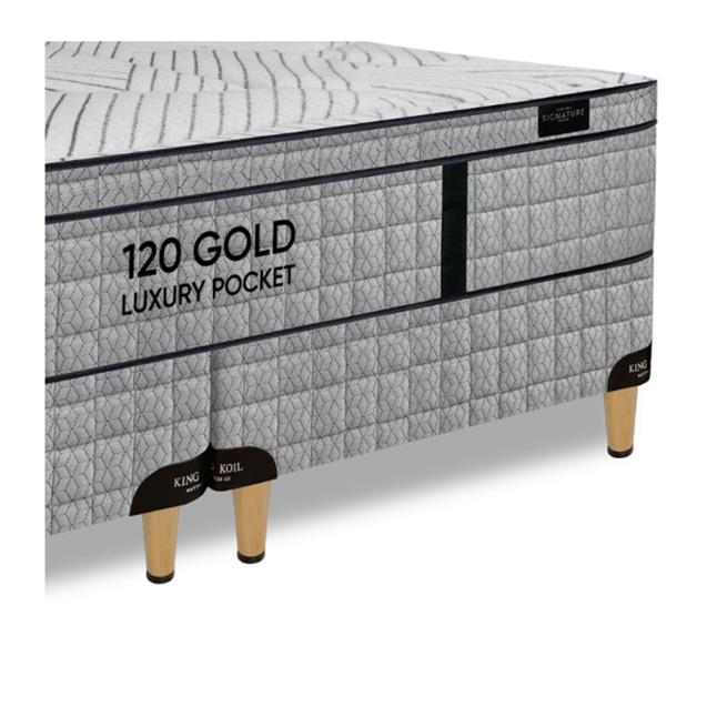 Conjunto Luxury Pocket + Som. Signature 160x200