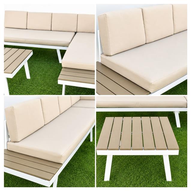 Juego de Jardin Living Utile x 3 Piezas Kaia Beige (21709)