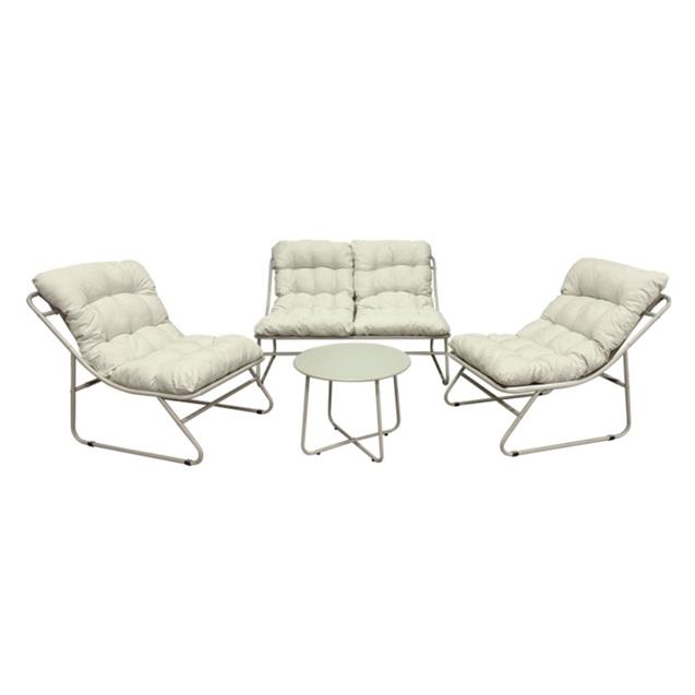 Set Sillones + Mesa Ego Relax x 4 Piezas Beige (24000452)