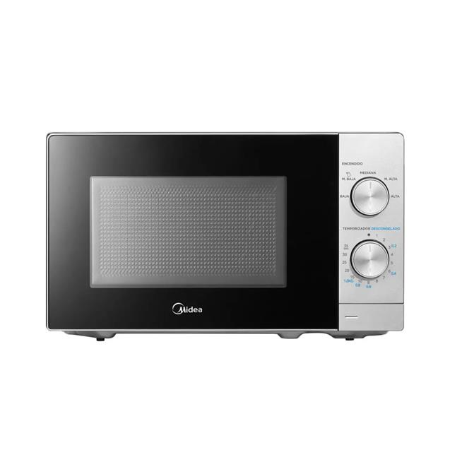 Microondas Midea 20 Lts Mecánico Silver (MWMN120SAR1)