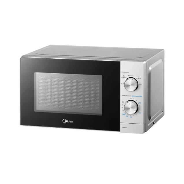 Microondas Midea 20 Lts Mecánico Silver (MWMN120SAR1)