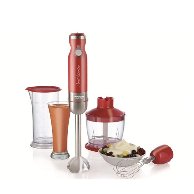 Licuadora De Mano Peabody Pe-Lma327r Roja 800w