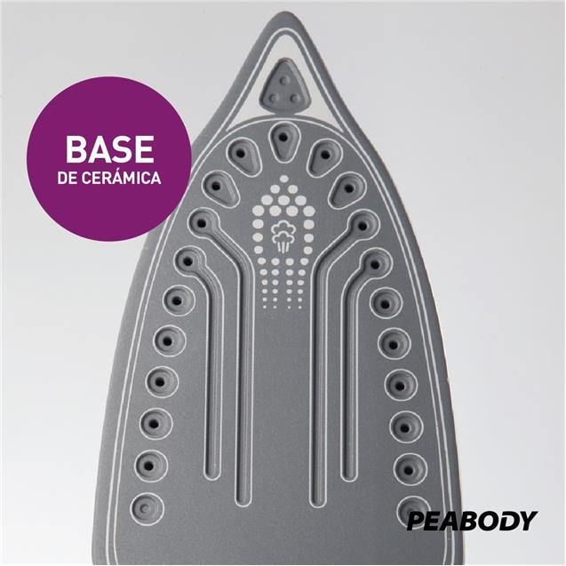 Plancha Peabody Vapor Ceramico (Pv-Pvc33)