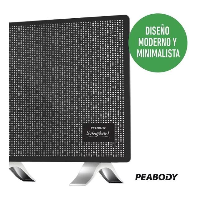 Vitroconvector Peabody 1000 W Negro (PE-VC10N)