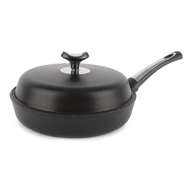 Sarten Marmicoc Con Tapa 25 Cm Negro