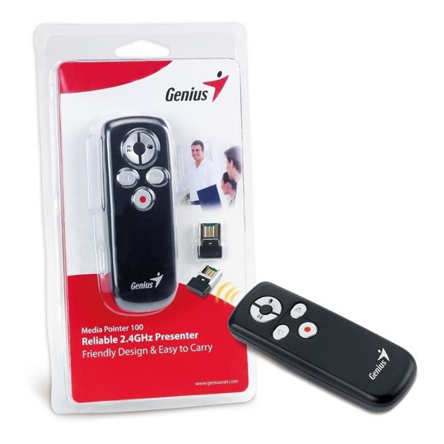 Puntero Genius Inalambrico Media Pointer 100