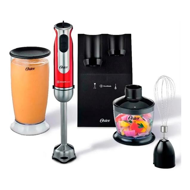 Mixer Oster 800w 2801 Roja Acc Batidor y Procesador