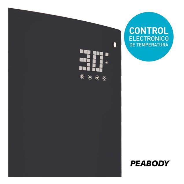 Vitroconvector Peabody 2000 W Digital Negro (PE-VQD20N)