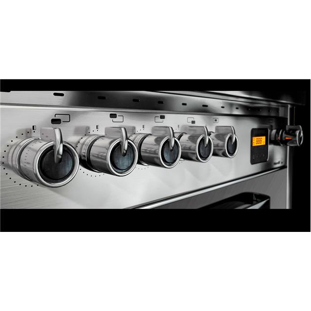 Cocina Morelli Vintage Touch 900 90cm Negro y Acero